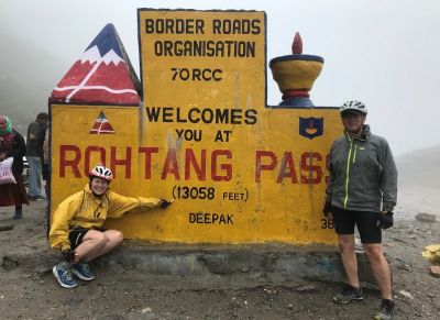 Bryan Lally Cycling on the  tour with redspokes